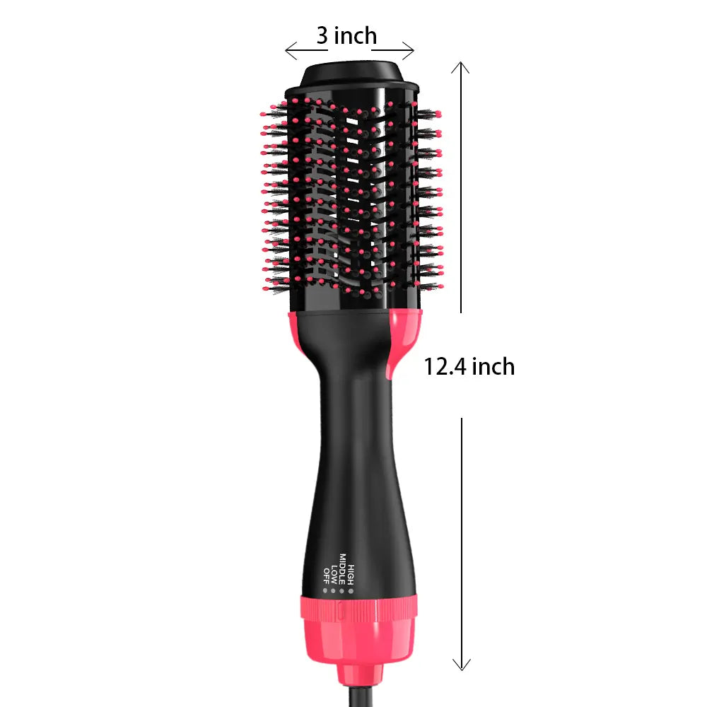 One Step Hot Air Brush - Dryer | Straightener | Curler